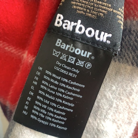 Barbour Merino Cashmere Tartan Scarf - Picture 5 of 5